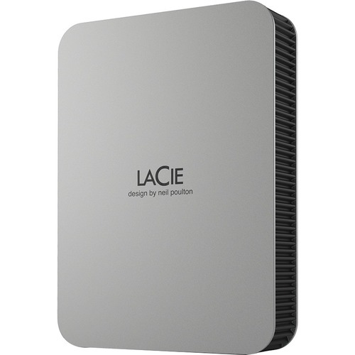 LaCie Mobile Drive STLP5000400 5 TB Portable Hard Drive - External - Moon Silver