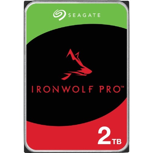 Seagate IronWolf Pro ST2000NT001 2 TB Hard Drive - 3.5" Internal - SATA (SATA/600) - Conventional Magnetic Recording (CMR) Method
