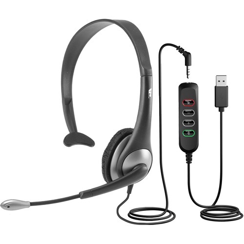 Cyber Acoustics Mono 3.5mm And USB Controller Headset