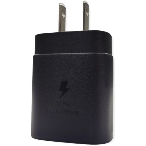 4XEM Up To 25W USB-C Power Adapter (Black) - Apple, Samsung and all USB-C device replacement wall charger with: (USB-C: 25W: 5V=3A, 9V=2.77A) ((USB-C (PPS): 25W: 3.3V-5.9V=3A, 3.3V-11V=2.25A))