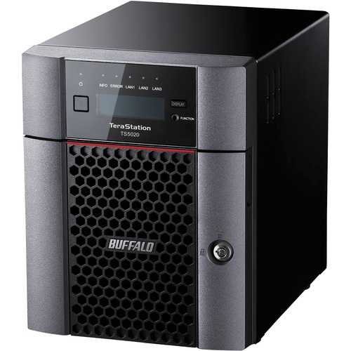 Buffalo TeraStation TS5420DN SAN/NAS Storage System - Annapurna Labs Alpine Quad-core - 4 x HDD Supported - 2 x HDD Installed - 8 TB Installed HDD Capacity - Serial ATA/600