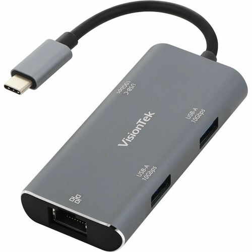 VisionTek USB-C Hub with Ethernet (2x USB-A 10Gbps | 1x USB-C 10Gbps)
