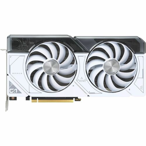 Asus Dual GeForce RTX 4070 White OC Edition 12GB Graphics Card White - 3rd Generation RT Cores - 4th Generation Tensor Cores - Powered by NVIDIA DLSS3 - OC mode: 2505 MHz / Default Mode: 2475 MHz - 2.55 slot design - Dual ball fan bearings