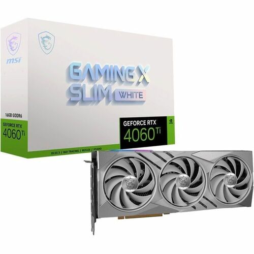 MSI GeForce RTX 4060 Ti GAMING X SLIM WHITE 16GB Graphics Card