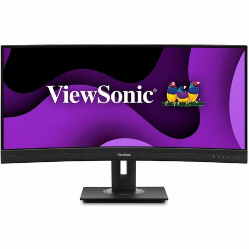 ViewSonic Ergonomic VG3456C - 34" 21:9 Curved 1440p IPS Monitor with Built-In Docking, 100W USB-C, RJ45 - 400 cd/m&#178;