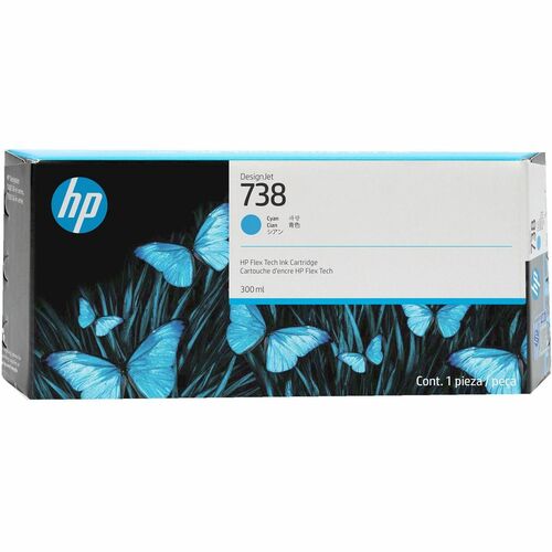 HP 738 DesignJet Ink Cartridge - 300ml