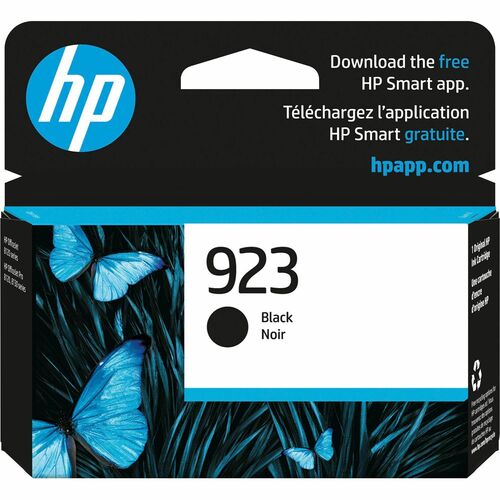 HP 923 Black Ink Cartridge | Works OfficeJet 8120 Series, OfficeJet Pro 8130 Series | Eligible for Instant Ink | 4K0T3LN