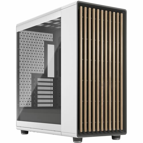 Fractal Design North XL - Chalk White - Tempered Glass, Steel, Wood, Alloy, Faux Leather