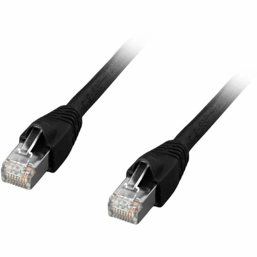 Comprehensive CAT6A Shielded Patch Cable Black 50ft