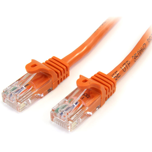 StarTech.com Snagless Cat5e UTP Patch cable - RJ-45 (M) - RJ-45 (M) - 0.9 m - UTP - ( CAT 5e ) - Orange