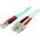 StarTech.com 2m (6ft) LC/UPC to SC/UPC OM3 Multimode Fiber Optic Cable, Full Duplex Zipcord Fiber, 100Gbps, LOMMF, LSZH Fiber Patch Cord