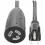 Eaton Tripp Lite Series Heavy-Duty Power Extension Cable, NEMA L5-15R to NEMA 5-15P - 15A, 120V, 14 AWG, 1 ft. (0.31 m), Black