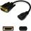HDMI 1.3 Male to DVI-D Dual Link (24+1 pin) Female Black Adapter For Resolution Up to 2560x1600 (WQXGA)