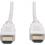 Eaton Tripp Lite Series High-Speed HDMI Cable (M/M) - 4K, Gripping Connectors, White, 6 ft. (1.8 m)