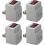 QVS 4-Pack Single-Port Power Adaptor with Lighted On/Off Switch