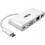 Tripp Lite by Eaton USB-C Multiport Adapter, VGA, USB 3.x (5Gbps) Hub Port, Gigabit Ethernet and 60W PD Charging, White