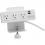 Tripp Lite by Eaton 3-Outlet Surge Protector with 2 USB Ports, 10 ft. (3.05 m) Cord - 510 Joules, Desk Clamp, White Housing