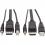 Tripp Lite by Eaton DisplayPort KVM Cable Kit, 3 in 1 - 4K DisplayPort, USB, 3.5 mm Audio (3xM/3xM), 4:4:4, 10 ft. (3.05 m), Black