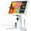 CTA Digital Dual Security Kiosk Stand with Locking Case and Cable for iPad 10.2 (Gen. 7), iPad Air 3 and iPad Pro 10.5 (White)