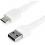 StarTech.com 2m USB A to USB C Charging Cable - Durable Fast Charge & Sync USB 2.0 to USB Type C Data Cord - Aramid Fiber M/M 3A White