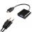 4XEM HDMI to VGA Adapter With 3.5mm Audio Cable- Black