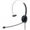 Manhattan USB Headset with Mic & 5 ft Cable - Cushion Mono/Single-Sided, On-Ear, in-line Volume Control, Adjustable Headband - for Desktop, Laptop, Computer, 179867