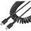 StarTech.com 3ft (1m) USB C Charging Cable, Coiled Heavy Duty Fast Charge & Sync USB-C Cable, High Quality USB 2.0 Type-C Cable, Black
