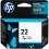 Original HP 22 Tri-color Ink Cartridge | Works with DeskJet D1300, D1400, D1500, D2300, D2400, F300, F2100, F2200, F4100, 3900; OfficeJet J3600, 4315, 5600; PSC 1410; Fax 1250, 3180 Series | C9352AN