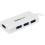 StarTech.com Portable 4 Port SuperSpeed Mini USB 3.0 Hub   5Gbps   White Alternate-Image1/500