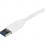 StarTech.com USB 3.0 To Gigabit Ethernet Adapter NIC W/ USB Port   White Alternate-Image1/500