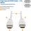 Tripp Lite 3ft High Speed HDMI Cable Digital Video With Audio 4K X 2K M/M White 3' Alternate-Image1/500