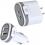 SIIG AC AC PW1A22 S1 FAST CHARGING USB WALL CAR CHARGER BUNDLE PACK WHITE Alternate-Image1/500