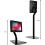 CTA Digital Premium Height Adjustable Floor To Desk Security Kiosk For Tablets Alternate-Image1/500