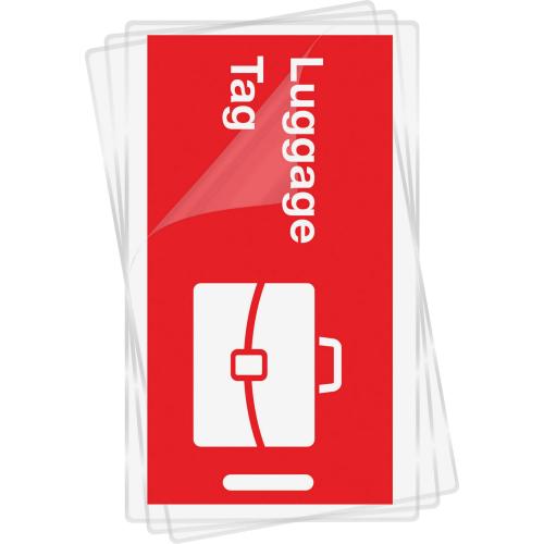 Fellowes Luggage Tag Glossy Laminating Pouches Alternate-Image1/500
