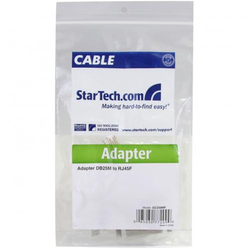 StarTech.com DB25 To RJ45 Modular Adapter   Serial Adapter   DB 25 (M)   RJ 45 (F) Alternate-Image1/500