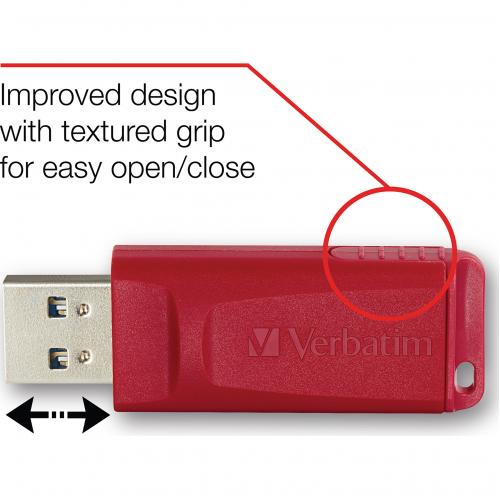 8GB Store 'n' Go&reg; USB Flash Drive   Red Alternate-Image1/500