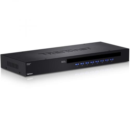 TRENDnet 8 Port USB/PS2 Rack Mount KVM Switch, TK 803R, VGA & USB Connection, Supports USB & PS/2 Connections, Device Monitoring, Auto Scan, Audible Feedback, Control Up To 8 Computers/Servers Alternate-Image1/500