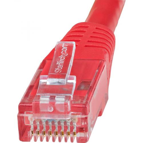 StarTech.com 7ft CAT6 Ethernet Cable   Red Molded Gigabit   100W PoE UTP 650MHz   Category 6 Patch Cord UL Certified Wiring/TIA Alternate-Image1/500