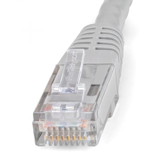 StarTech.com 1ft CAT6 Ethernet Cable   Gray Molded Gigabit   100W PoE UTP 650MHz   Category 6 Patch Cord UL Certified Wiring/TIA Alternate-Image1/500