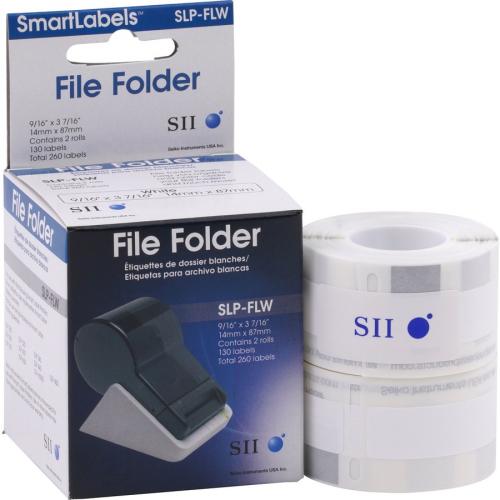 Seiko SLP FLB White/Blue File Folder Labels Alternate-Image1/500