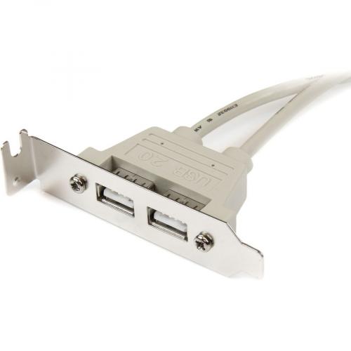 StarTech.com 2 Port USB A Female Low Profile Slot Plate Adapter Alternate-Image1/500