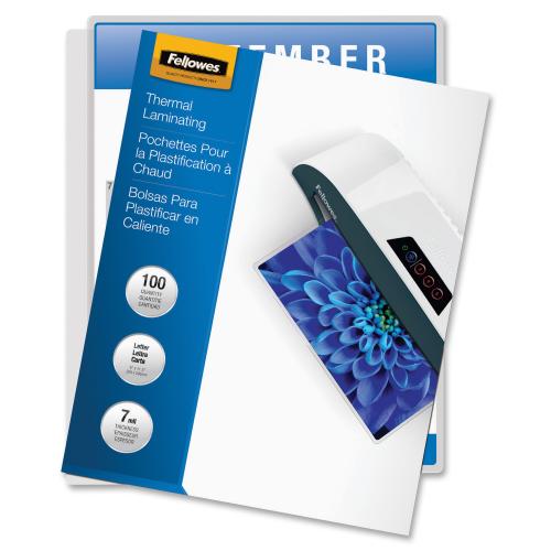 Fellowes Letter Size Glossy Laminating Pouches Alternate-Image1/500