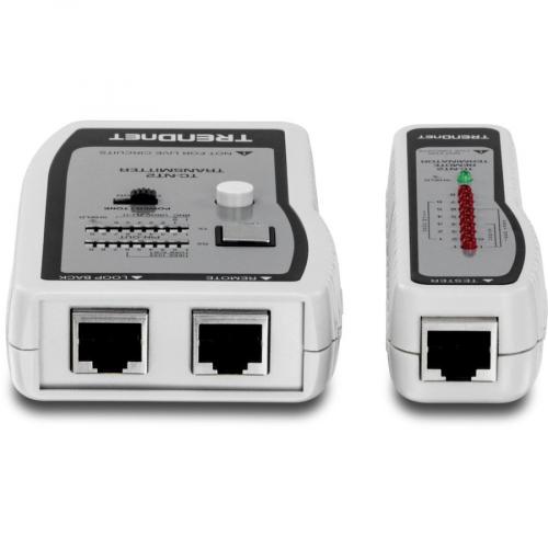TRENDnet Network Cable Tester, Tests Ethernet, USB And BNC Cables, Accurately Test Pin Configurations Up To 300m (984 Ft), Local And Remote Testing, Includes BNC To Ethernet Converters, White, TC NT2 Alternate-Image1/500