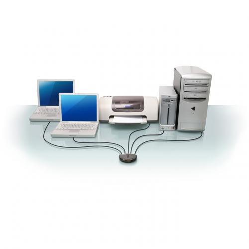 IOGEAR 4 Port USB 2.0 Automatic Printer Switch Alternate-Image1/500