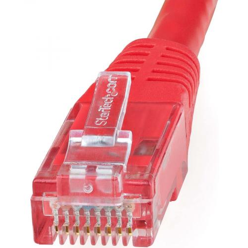 StarTech.com 10ft CAT6 Ethernet Cable   Red Molded Gigabit   100W PoE UTP 650MHz   Category 6 Patch Cord UL Certified Wiring/TIA Alternate-Image1/500