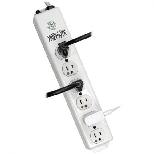 Tripp Lite By Eaton Safe IT UL 1363 Medical Grade Power Strip, 6x Hospital Grade Outlets, Antimicrobial, 15 Ft. (4.57 M) Cord Alternate-Image1/500