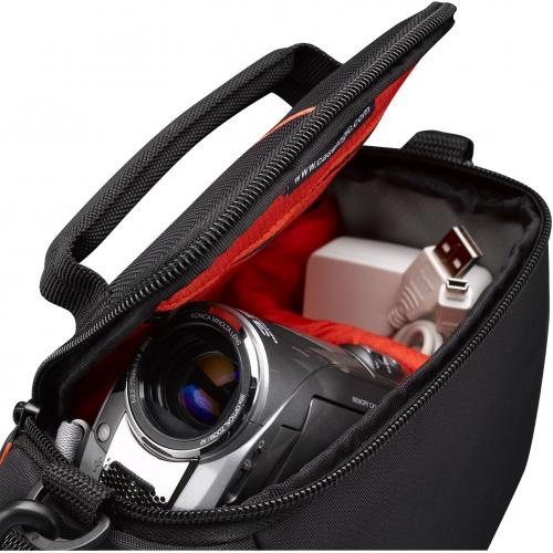 Case Logic DCB 305 Carrying Case Camcorder, Memory Card, Battery, Cable, Lens Cap, Accordion   Black Alternate-Image1/500