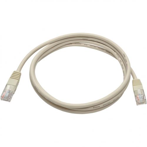 Eaton Tripp Lite Series Cat5e 350 MHz Molded (UTP) Ethernet Cable (RJ45 M/M), PoE   White, 5 Ft. (1.52 M) Alternate-Image1/500