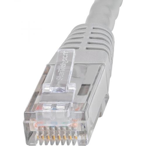 StarTech.com 2ft CAT6 Ethernet Cable   Gray Molded Gigabit   100W PoE UTP 650MHz   Category 6 Patch Cord UL Certified Wiring/TIA Alternate-Image1/500