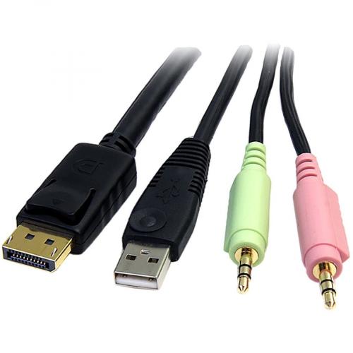 StarTech.com 6 Ft 4 In 1 USB DisplayPort KVM Switch Cable Alternate-Image1/500
